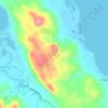Topografische kaart Divisoria, hoogte, reliëf