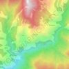 Topografische kaart Pinswār, hoogte, reliëf