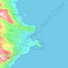 Topografische kaart Syracuse, hoogte, reliëf