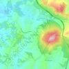 Topografische kaart Casal de Barbas, hoogte, reliëf