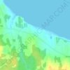 Topografische kaart Trois-Ruisseaux, hoogte, reliëf