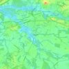 Topografische kaart Lumberton, hoogte, reliëf
