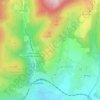Topografische kaart Cerro Colgado, hoogte, reliëf