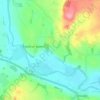 Topografische kaart Dryton, hoogte, reliëf