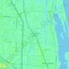 Topografische kaart North Palm Beach, hoogte, reliëf