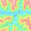 Topografische kaart Shannan, hoogte, reliëf