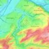 Topografische kaart Obereichholz, hoogte, reliëf
