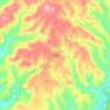 Topografische kaart Torrecilla, hoogte, reliëf