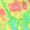 Topografische kaart Massamá, hoogte, reliëf