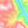 Topografische kaart Muquecc Bajo, hoogte, reliëf