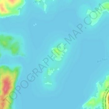 Topografische kaart Vadollano, hoogte, reliëf