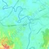 Topografische kaart Myawaddy, hoogte, reliëf