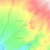 Topografische kaart Talamolle, hoogte, reliëf