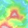 Topografische kaart Oindi, hoogte, reliëf