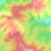 Topografische kaart Acrijos, hoogte, reliëf
