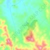 Topografische kaart Cerro del Hierro, hoogte, reliëf