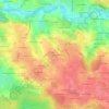Topografische kaart Le Clos du Désert, hoogte, reliëf