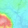 Topografische kaart La Cailletterie, hoogte, reliëf