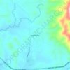 Topografische kaart Felda Bersia, hoogte, reliëf
