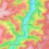 Topografische kaart Olef, hoogte, reliëf
