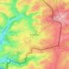 Topografische kaart Krewinkel, hoogte, reliëf