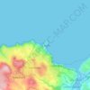 Topografische kaart St Ives, hoogte, reliëf