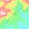 Topografische kaart Monterralo, hoogte, reliëf