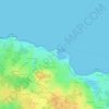Topografische kaart Port-Joinville, hoogte, reliëf