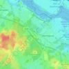 Topografische kaart Pooksgreen, hoogte, reliëf
