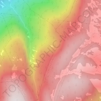 Topografische kaart Viote, hoogte, reliëf