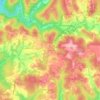 Topografische kaart New Manchester, hoogte, reliëf