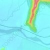Topografische kaart Sangade, hoogte, reliëf