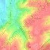 Topografische kaart Kaperij, hoogte, reliëf