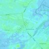 Topografische kaart De Kooten, hoogte, reliëf