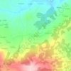 Topografische kaart O Burgo, hoogte, reliëf