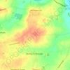 Topografische kaart Highoak, hoogte, reliëf
