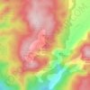 Topografische kaart Puntal del Zaragozano, hoogte, reliëf