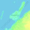 Topografische kaart Matheson Island, hoogte, reliëf