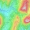 Topografische kaart La Frette, hoogte, reliëf