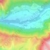 Topografische kaart Les Verneys, hoogte, reliëf