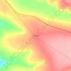 Topografische kaart Contenda, hoogte, reliëf