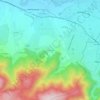 Topografische kaart Roussoulp, hoogte, reliëf