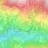 Topografische kaart Bödem, hoogte, reliëf