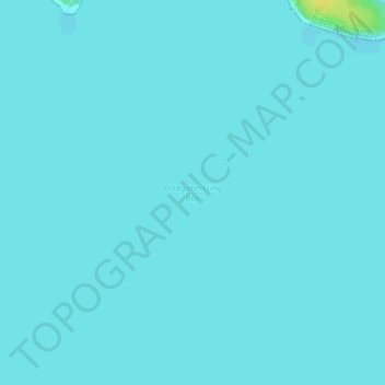 Topografische kaart Potagannissing Bay, hoogte, reliëf