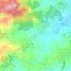 Topografische kaart Coma Breco, hoogte, reliëf