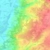 Topografische kaart Beauchêne, hoogte, reliëf