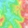 Topografische kaart Le Naud, hoogte, reliëf