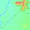 Topografische kaart Dhoot Khedi, hoogte, reliëf