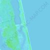 Topografische kaart South Ponte Vedra Beach, hoogte, reliëf