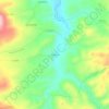 Topografische kaart El Solvito, hoogte, reliëf